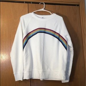M Old Navy Rainbow Crewneck Sweatshirt